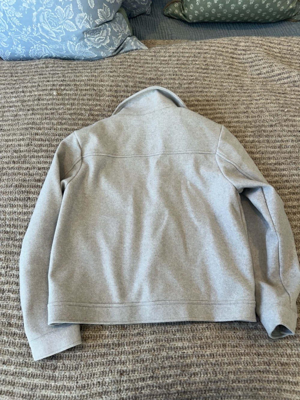 Banana Republic Light Gray Women's Wool-Blend Jacket - Picture 5 of 9